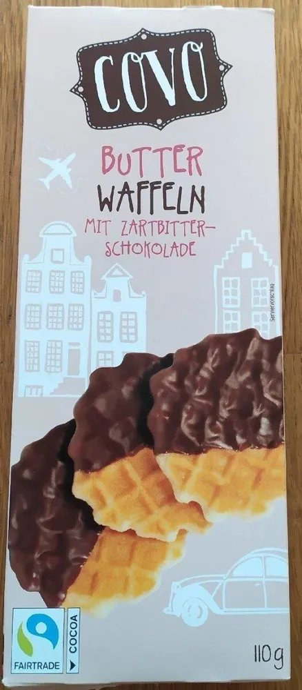 Butter Waffeln mit Zartbitterschokolade