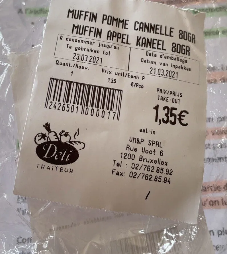 Muffin pomme cannelle
