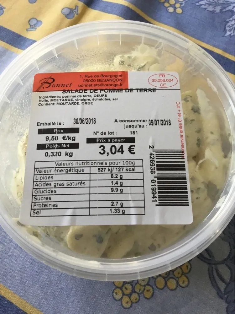 Salade de pomme de terre