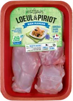Demi-lapin découpé Bleu-Blanc-Cœur