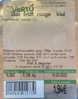 Duo fruit rouge Kiwi