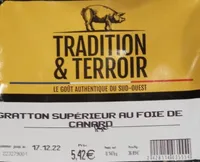 Gratton supérieur au foie de canard