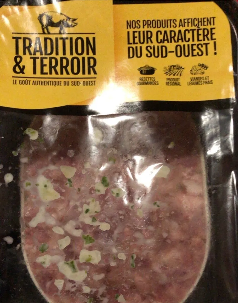 Tete roulee de porc avec langue en vinaigrette