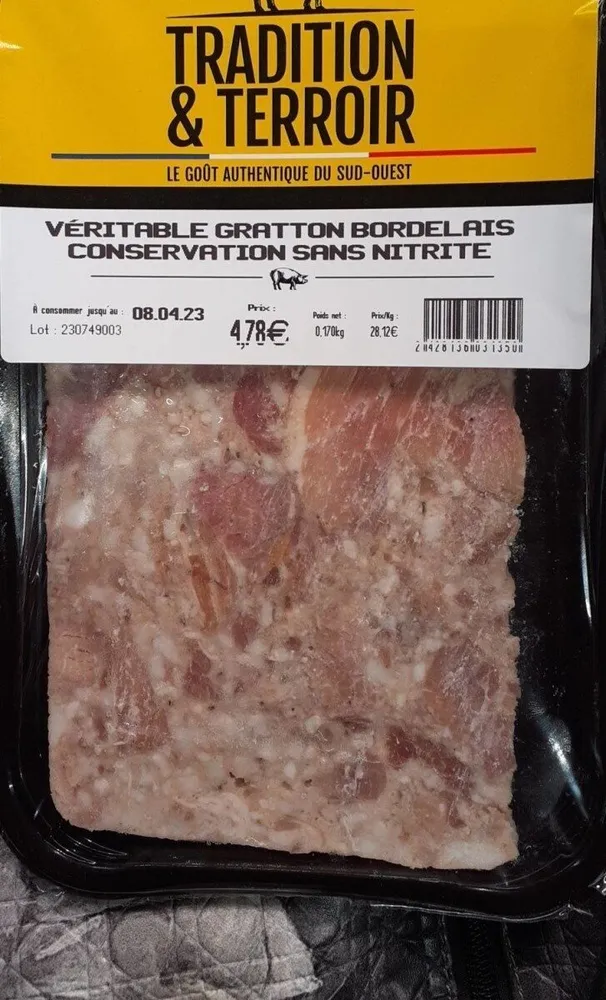 VERITABLE GRATTON BORDEKAIS
