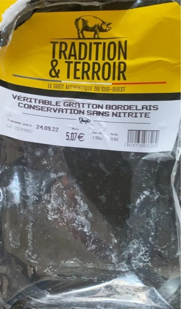 Véritable grattons, bordelais