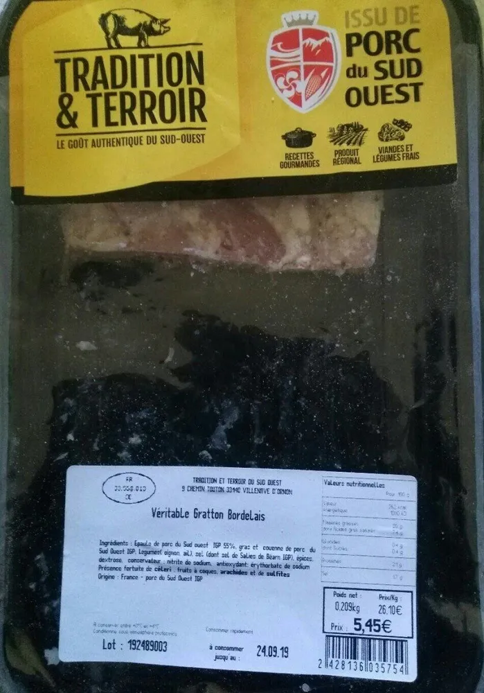 Véritable gratton bordelais