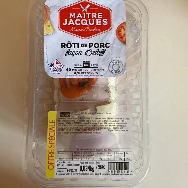 Rôti de porc façon Orloff