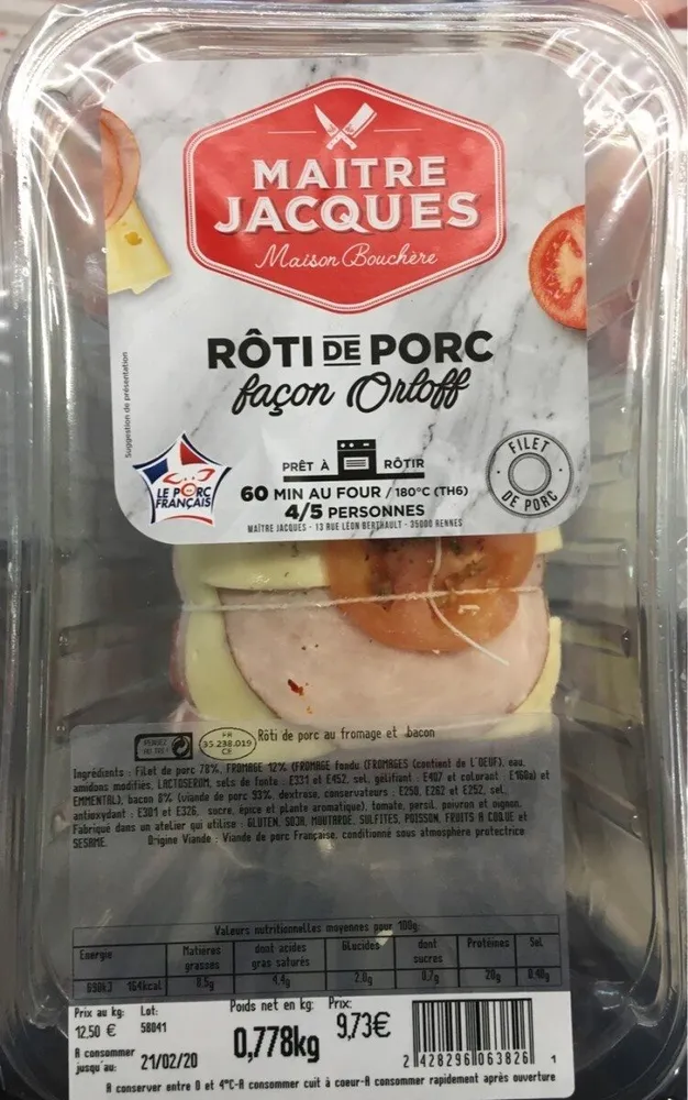 Roti de Porc façon Orloff