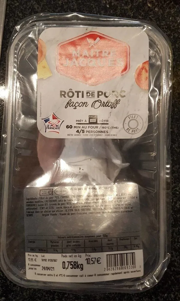 Rôti de porc façon Orloff