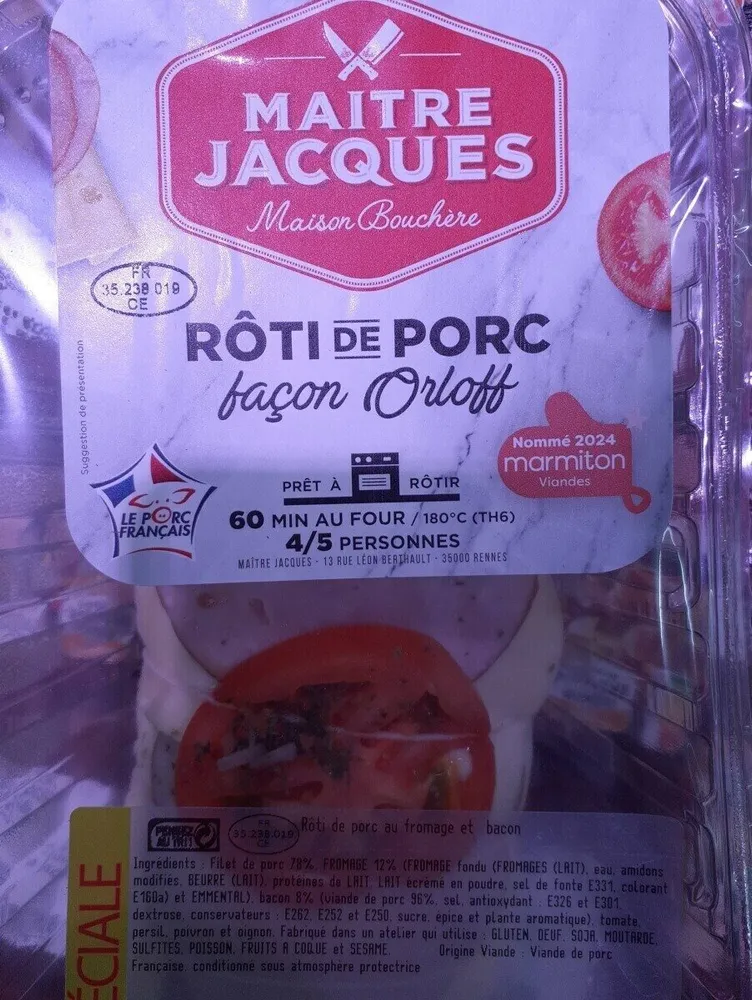 Rôti de porc façon Orloff