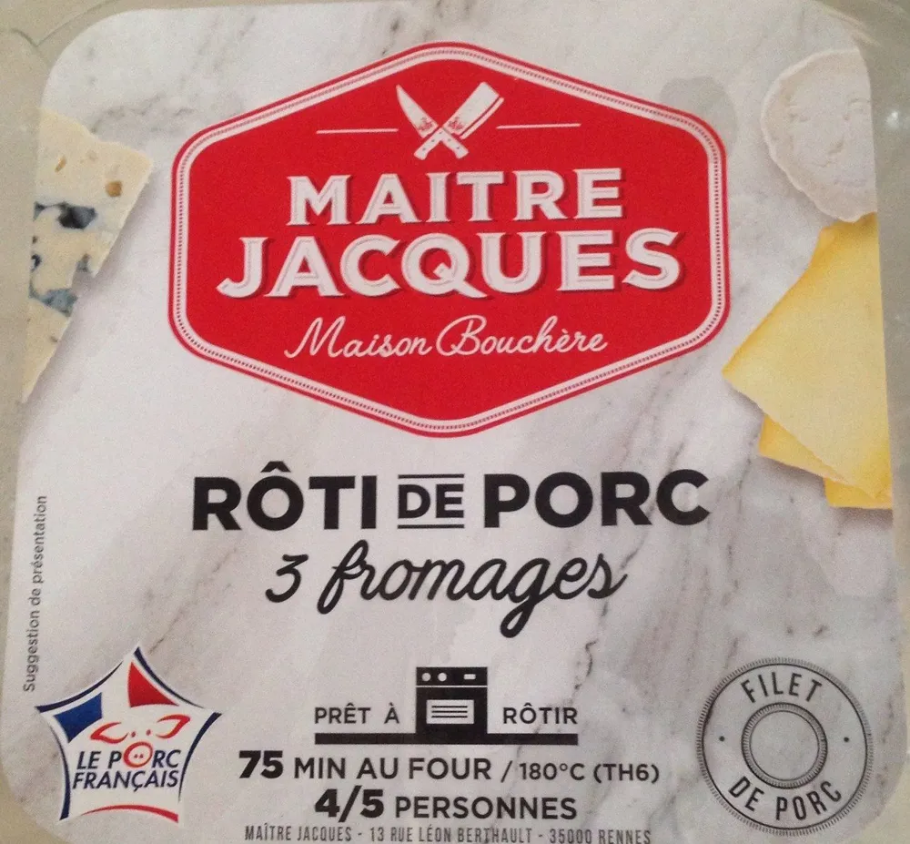 Rôti de porc 3 fromages