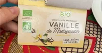 Creme glace artisanale saveur vanille de madagascar