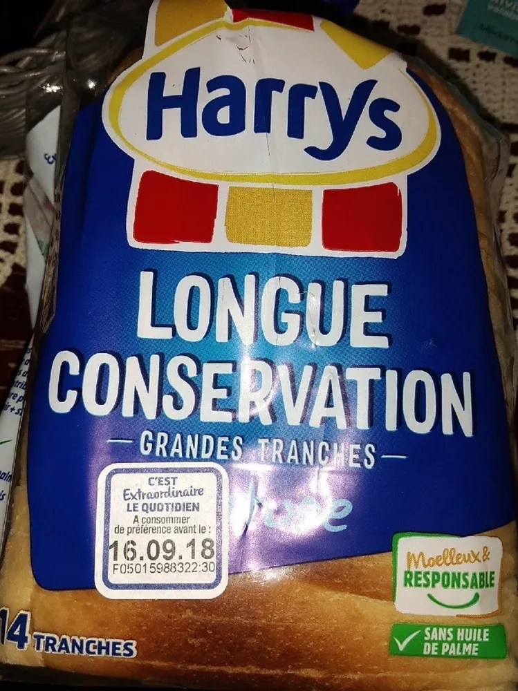 Pain de mie long conservation