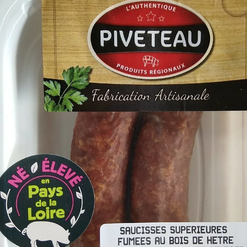 Saucisses supérieures fumées au bois de hêtre