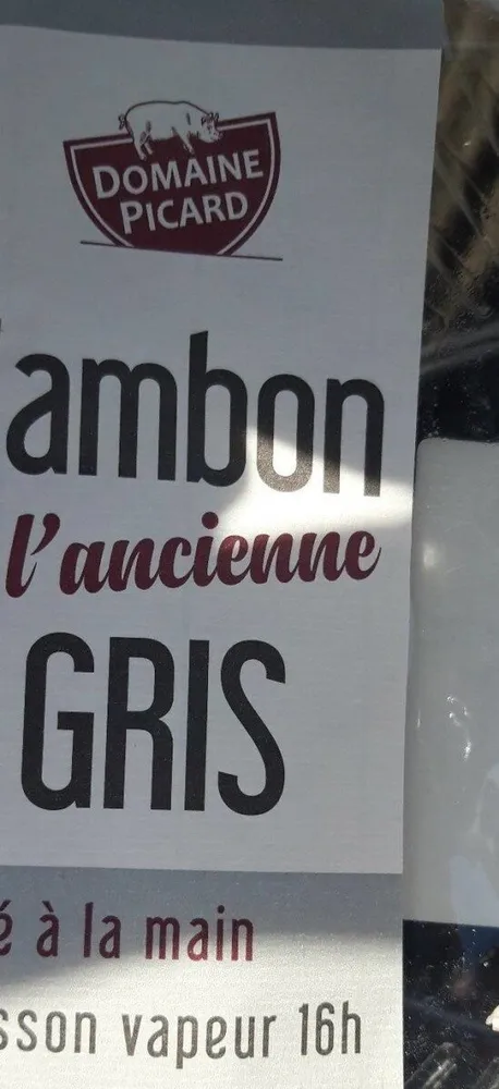 Jambon a l ancienne gris
