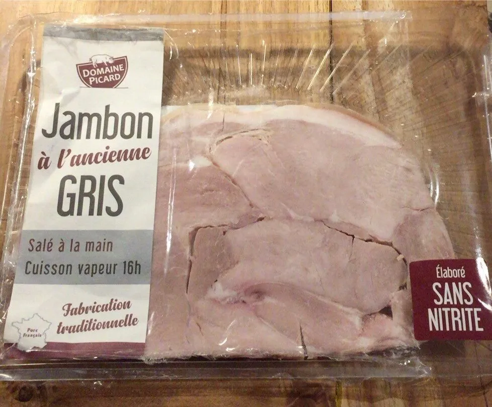 Jambon cuit a l’ancienne gris cuit avec couenne