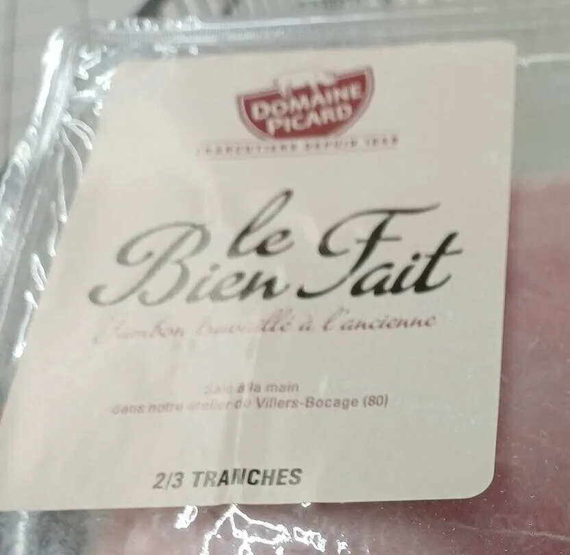 Le bien fait jambon travaille a l ancienne