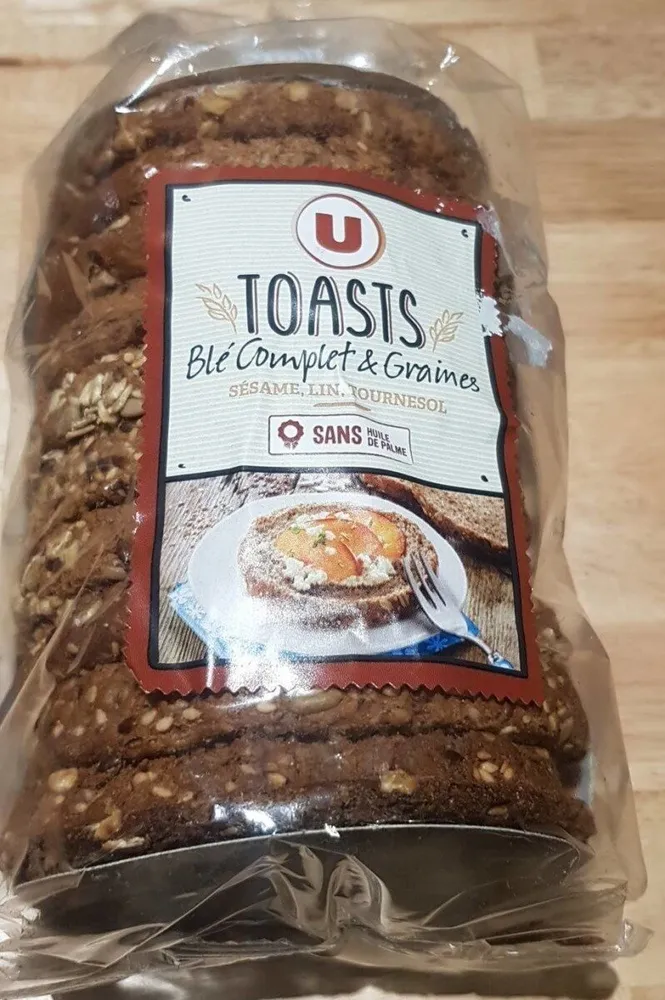 Toasts blé  complet et graines