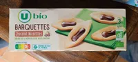 U Bio barquettes chocolat noisettes