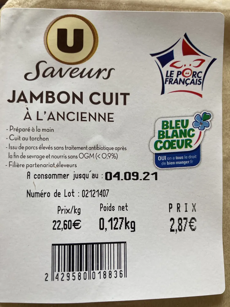 Jambon cuit