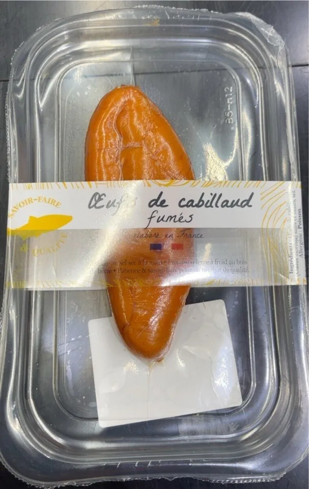 Oeufs de cabillaud fumés