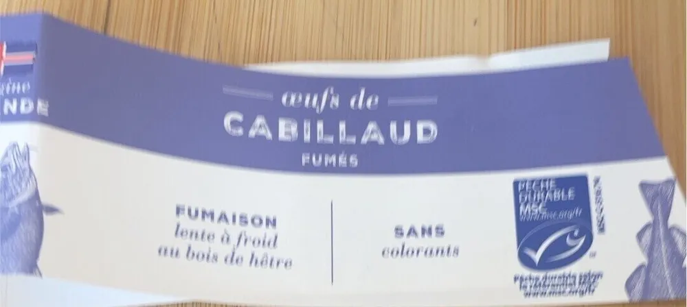 Oeufs de cabillaud