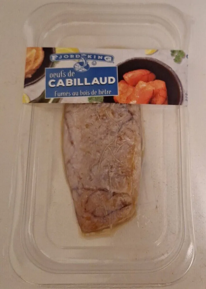 oeufs de cabillaud fumés au bois de hêtre