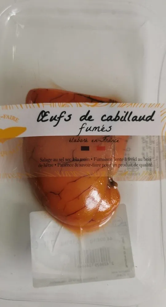 Oeufs de cabillaud fumés