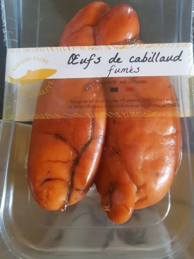 Oeufs de cabillaud fumés