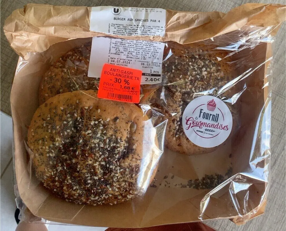 Burger aux graines par 4 anti gaspi
