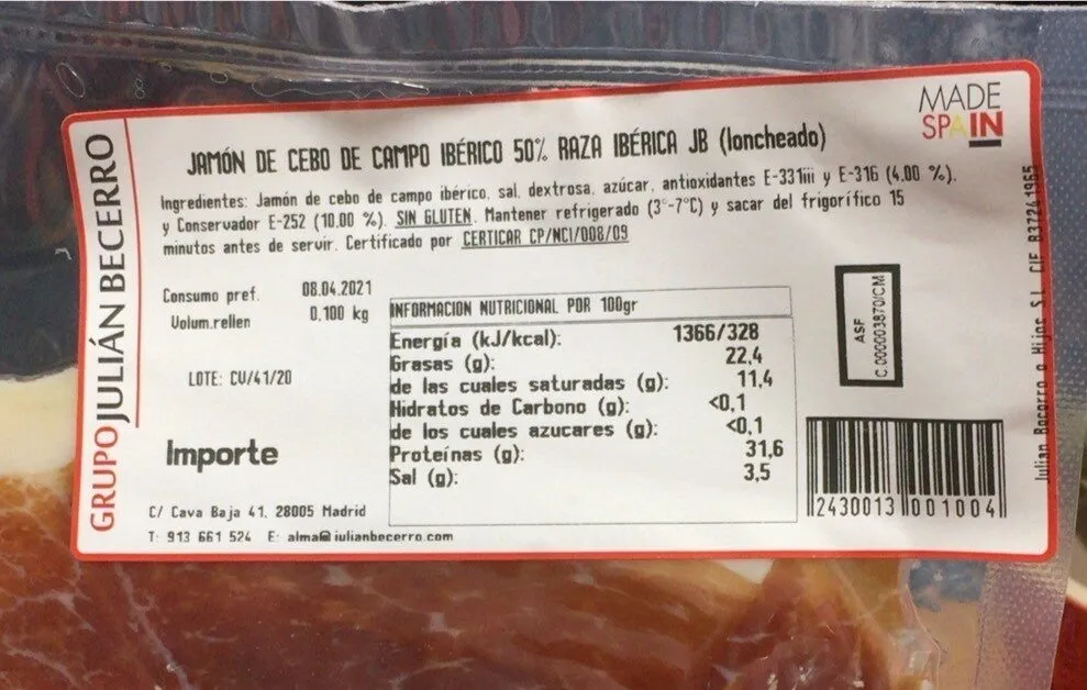 Jamon de cebo