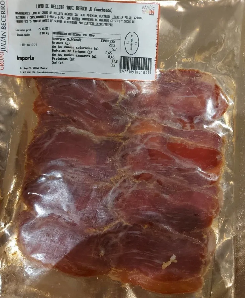 Lomo de ballots 100% ibérico