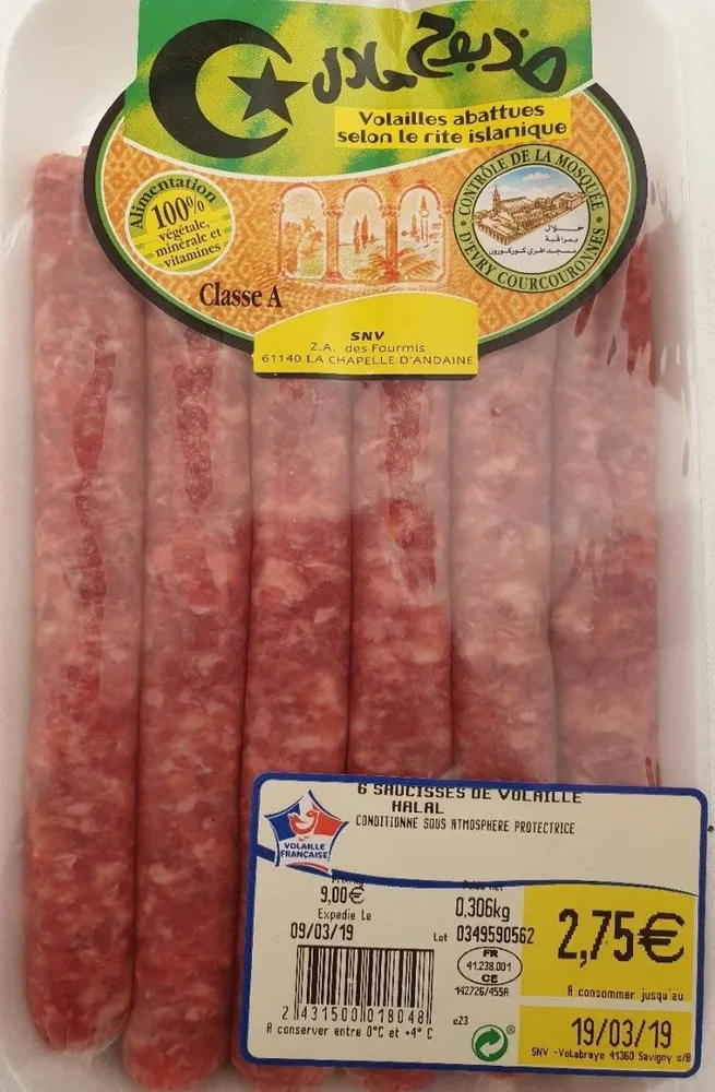 Saucisses de volaille
