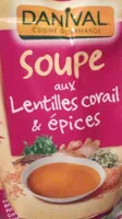 Soupe aux lentilles corail & épices