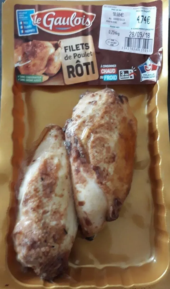 Filets de poulets rôtie