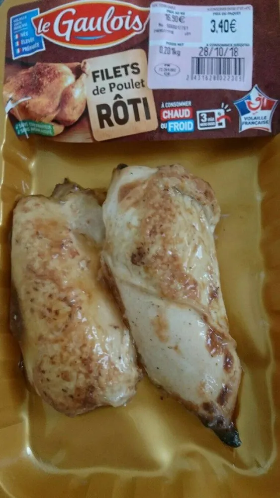 Filet de Poulet Rôtis Chaud ou Froid