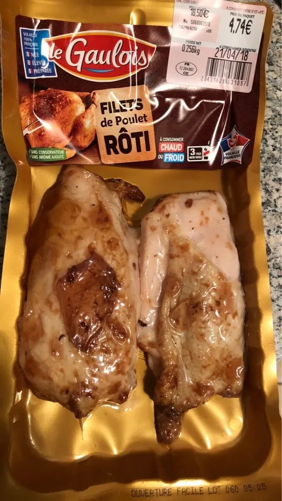 Rôti de Filet de Poulet Cuit