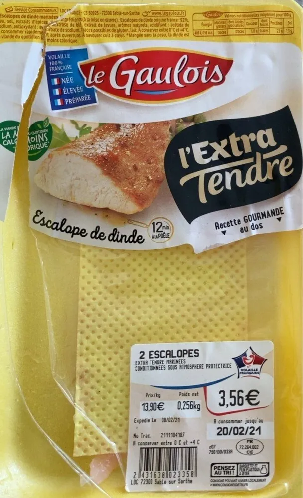 Escalope de dinde