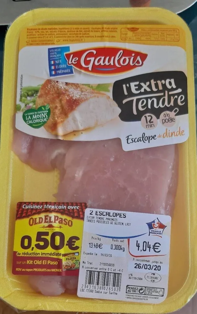 Escalopes extra tendres marinées