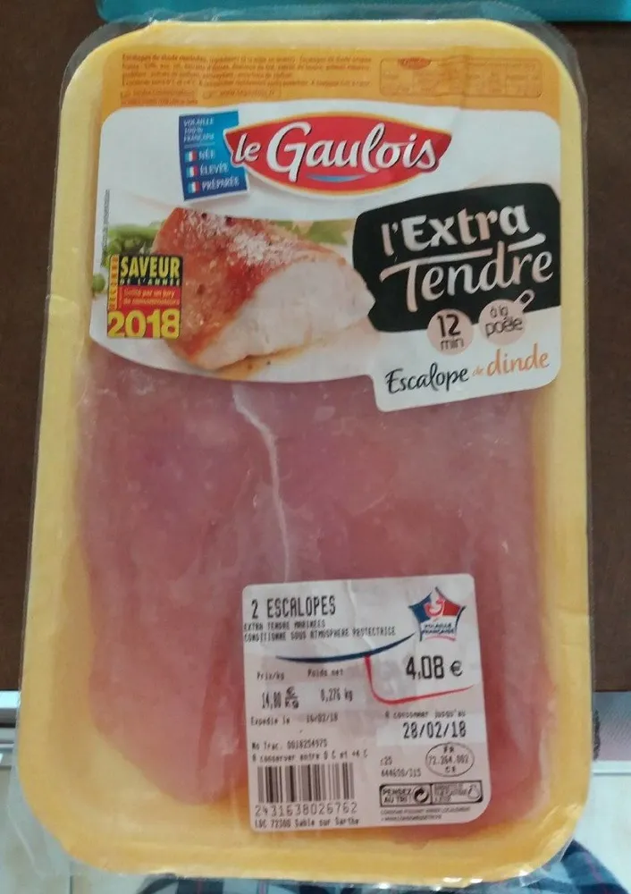 L'extra tendre Escalope de dinde