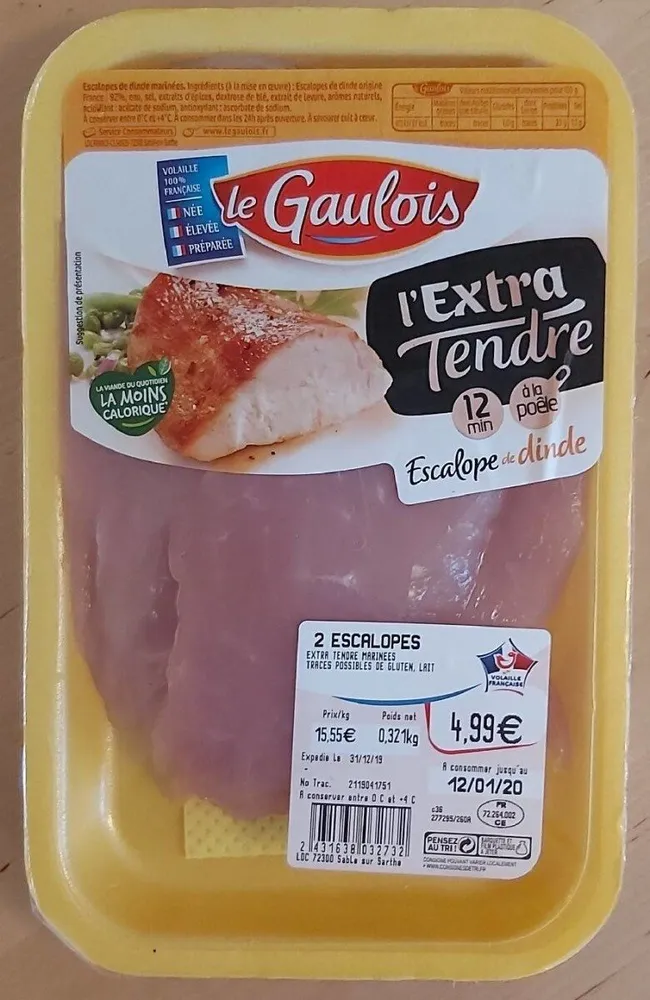 Escalope de dinde, l'Extra Tendre