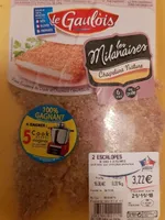 Escalope de dinde marine a la milanaise