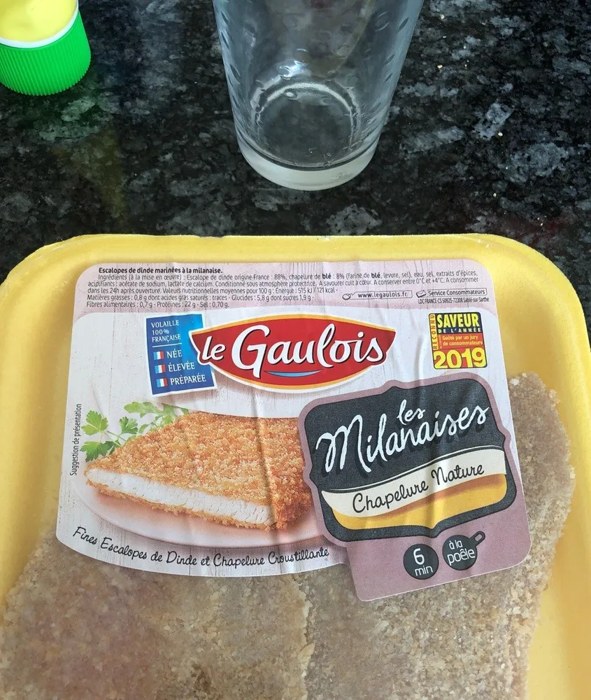 Escalope de dinde milanaise