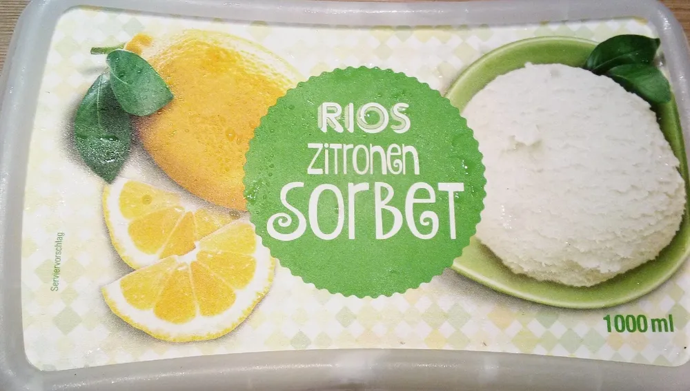 Zitronensorbet