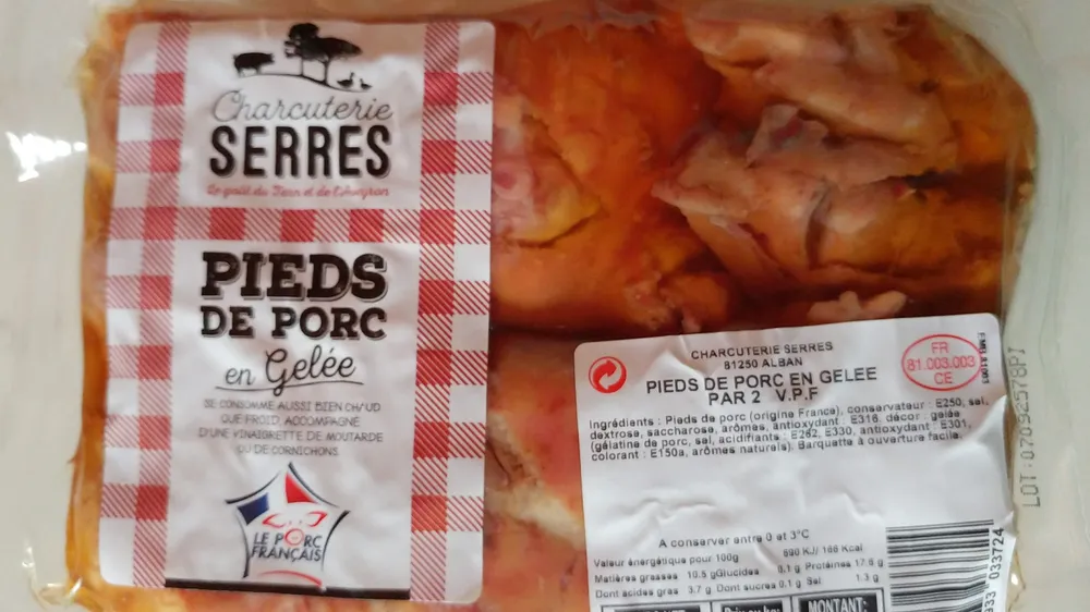 pieds de porc en gelée