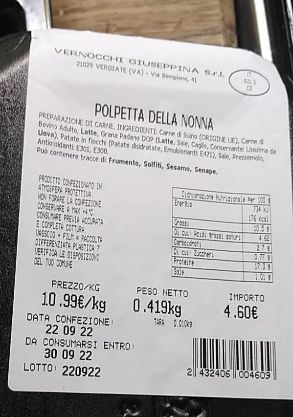 Polpetta della nonna