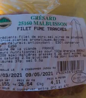 Filet fumé tranchés