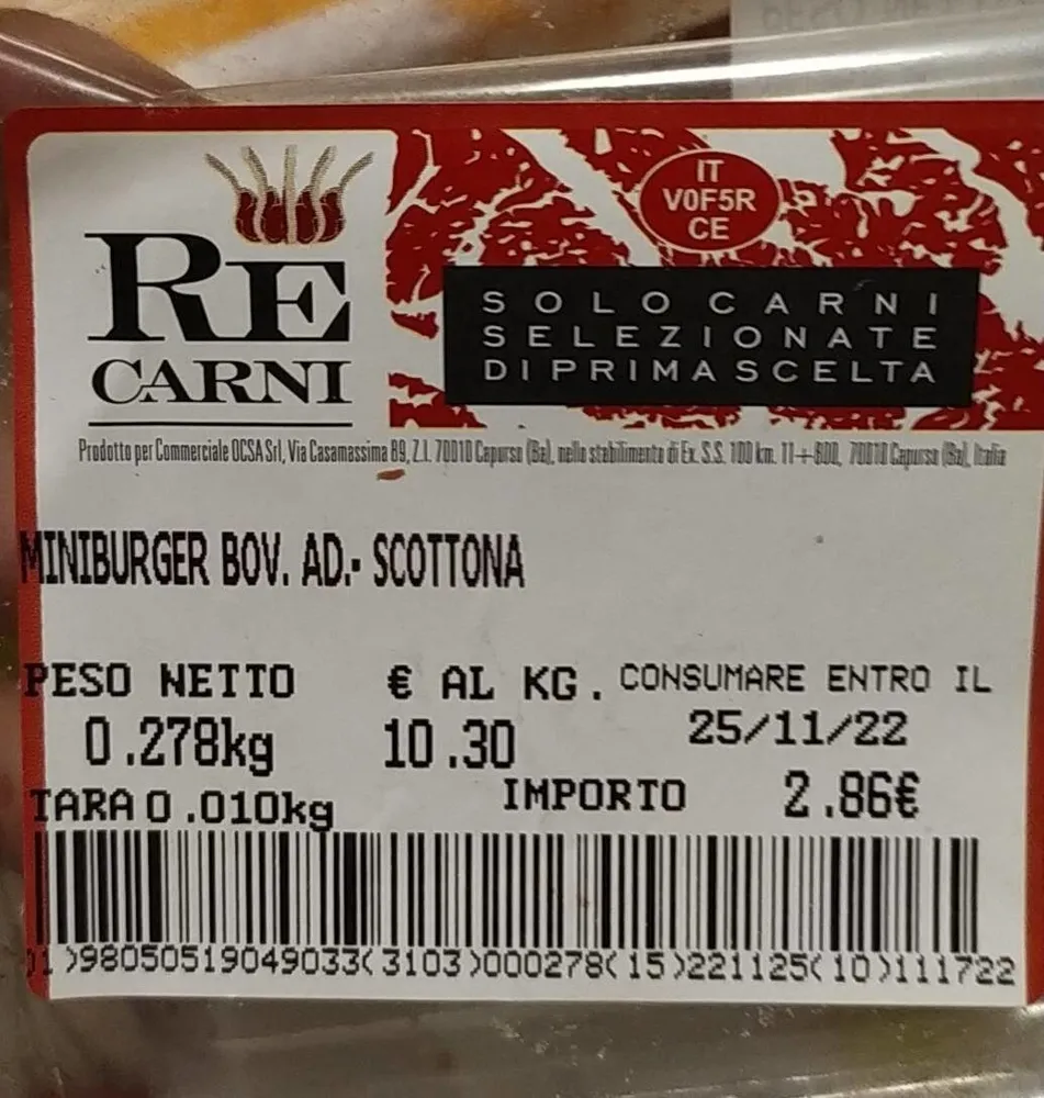 Miniburger bovino Scottona