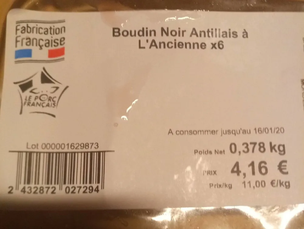 Boudin noir à l'ancienne