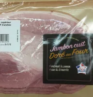 Jambon cuit dore au four